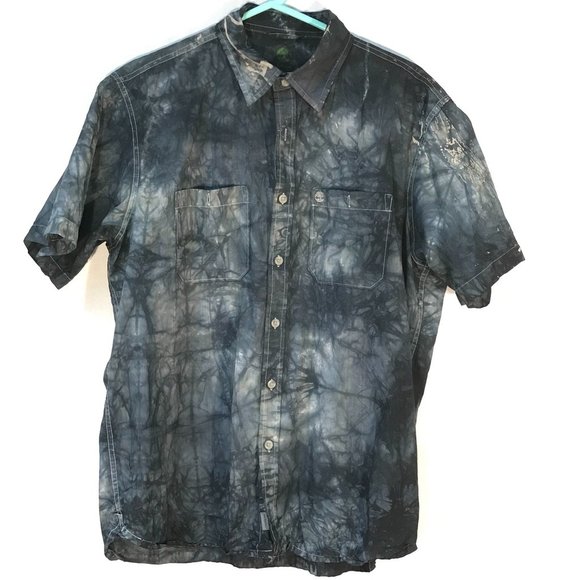 Timberland Blue Tie Dye Shirt Aloha Size Large - Picture 3 of 6